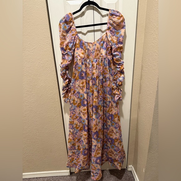 NWT Zimmerman Violet Twist Front Cotton-Voile Empire Waist Dress,size 1/size 6US - Picture 13 of 16